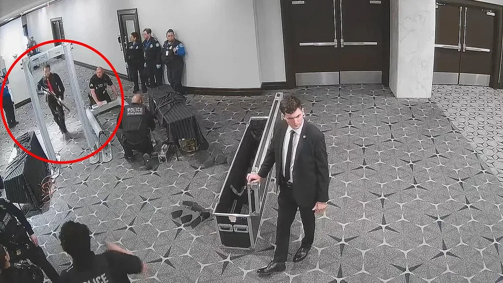 New footage DC shooting shows gunman sprinting past Secret Service