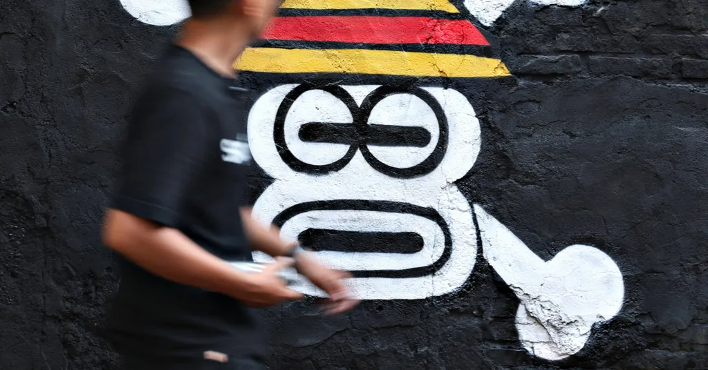 Indonesian artists, students unfurl manga pirate sign as protest symbol