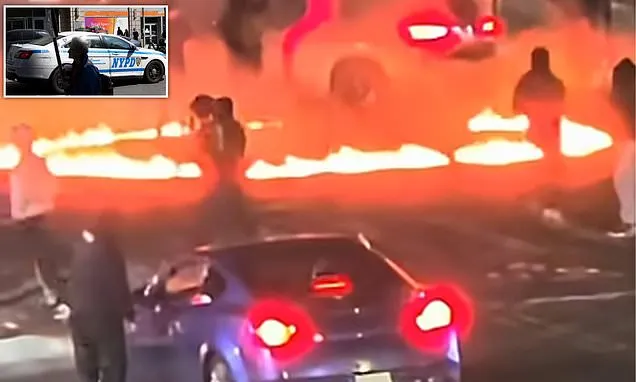 Chaos as 100 cars descend on sleepy neighborhood in street takeover