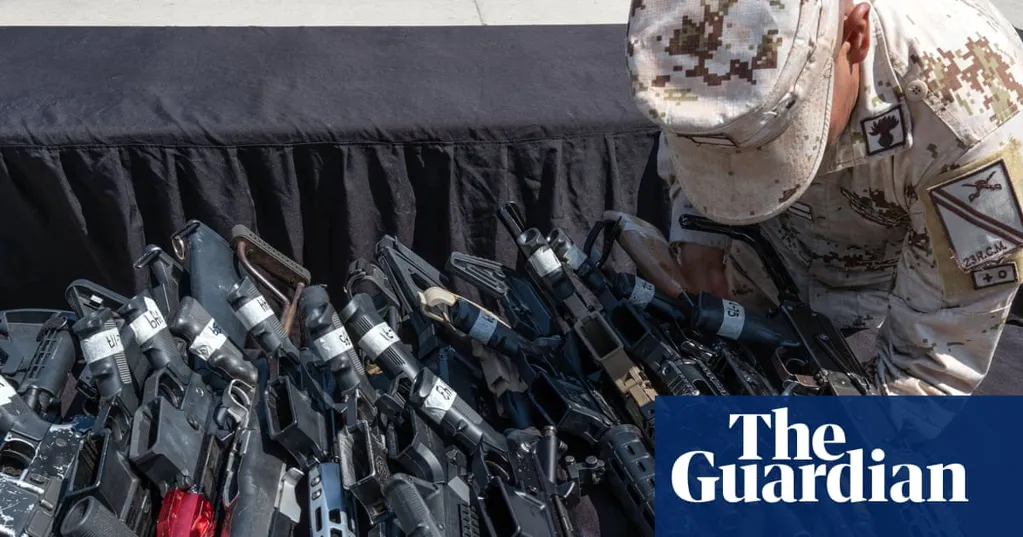 'Iron river': Mexico's cartel violence fuelled by trafficked firearms from US