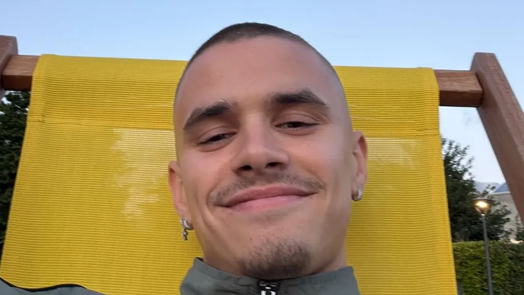 Romeo Beckham channels his dad's noughties look with new buzzcut