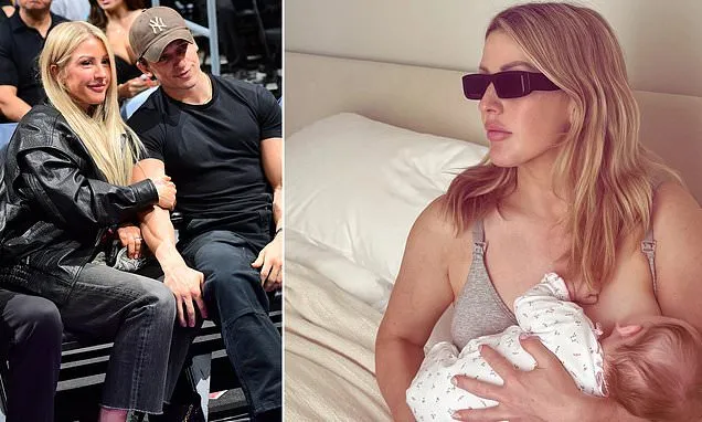 Ellie Goulding shares candid snap breastfeeding baby daughter Iris