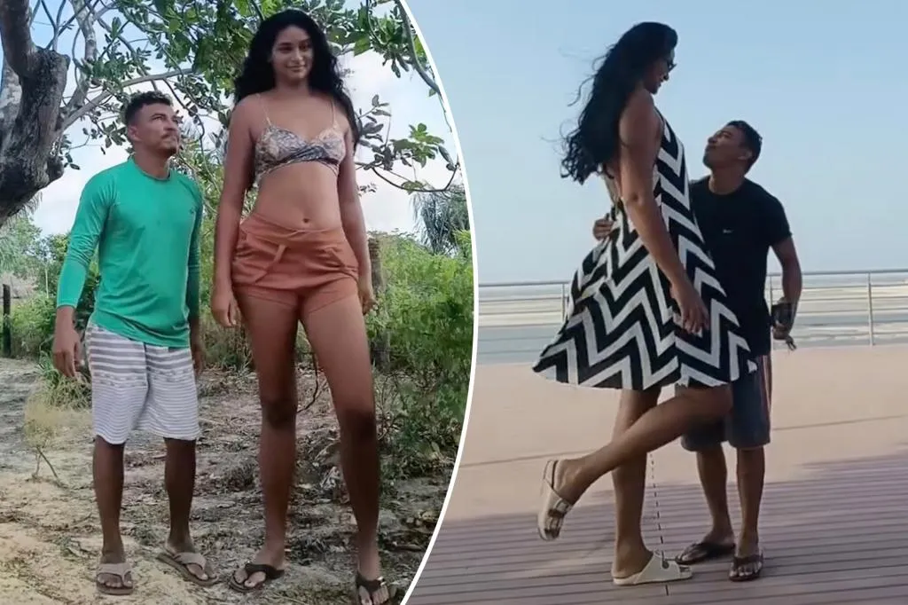 I'm 6-foot-9 and my husband is 5-foot-4  --  people laugh in our faces...