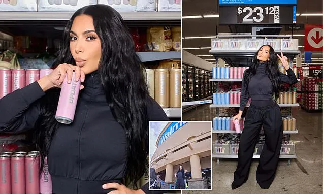 Kim Kardashian makes surprise WALMART appearance to plug energy drink