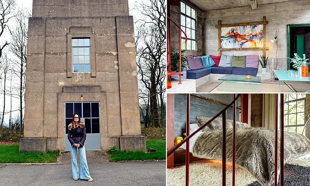 Couple spend £60k converting derelict water tower into luxury Airbnb