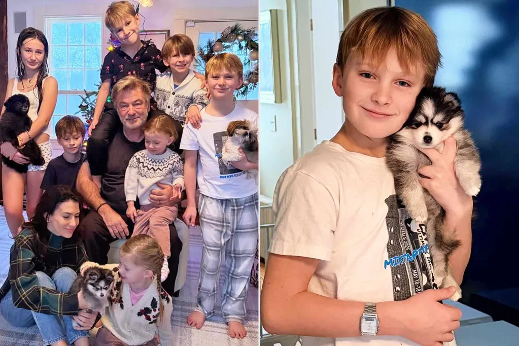 Hilaria Baldwin Reveals New Furry Family Member in Christmas Photo with Alec Baldwin and Their 7 Kids