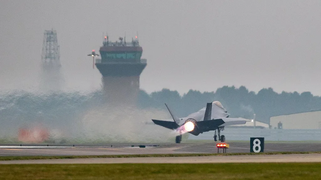 US Air Force bases on alert as British troops hunt for drone pilot