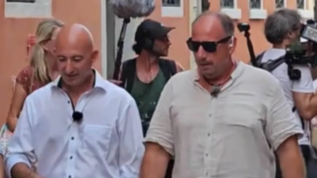 The WRONG 'Jeff Bezos' is followed by camera crew in Venice