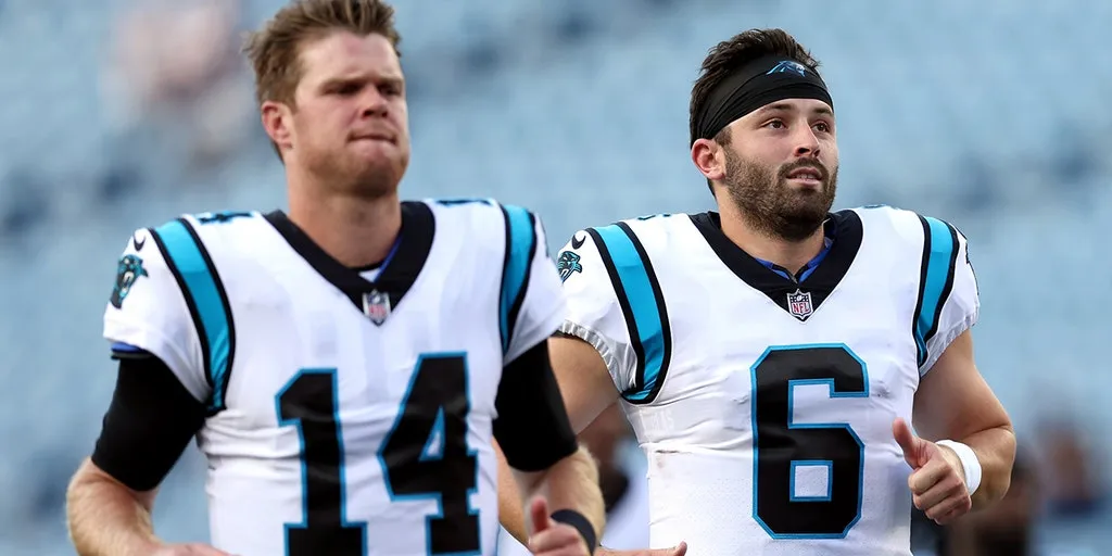 Baker Mayfield opens up on ex-teammate Sam Darnold, revitalizing career, and Kevin Stefanski joining NFC South