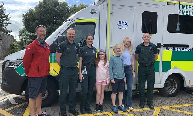 Siblings earn recognition from ambulance service for saving...