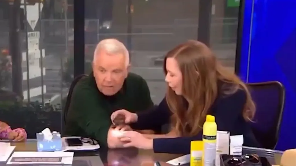 TV host told he has skin cancer live on-air with dermatologist