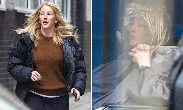 Ellie Goulding is seen out for the first time since giving birth
