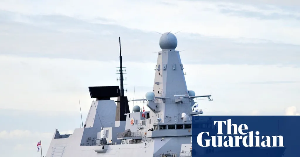 British destroyer HMS Dragon arrives in eastern Mediterranean