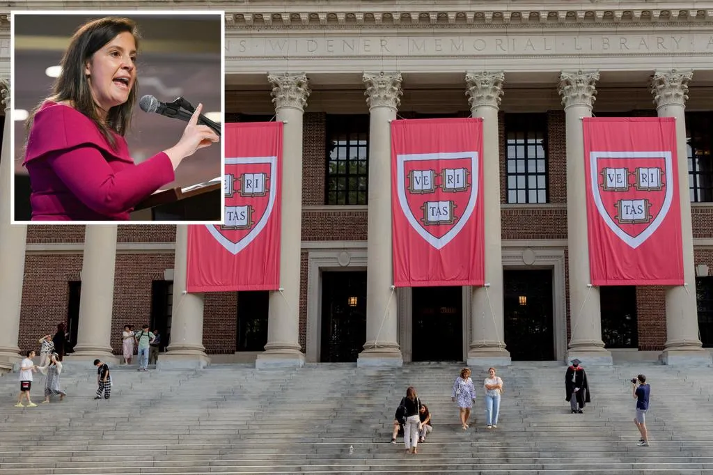 Rep. Elise Stefanik urges SEC to probe Harvard over claims it may...
