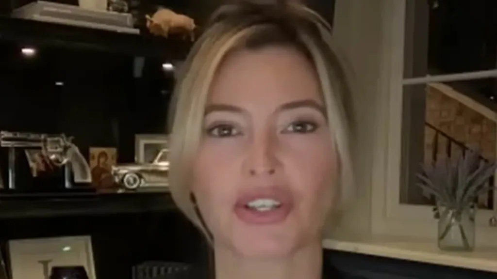 Holly Valance is shut down by GB News host for using slur