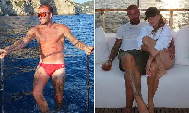 Happy Birthday! David Beckham, 51, shows off his chiselled physique