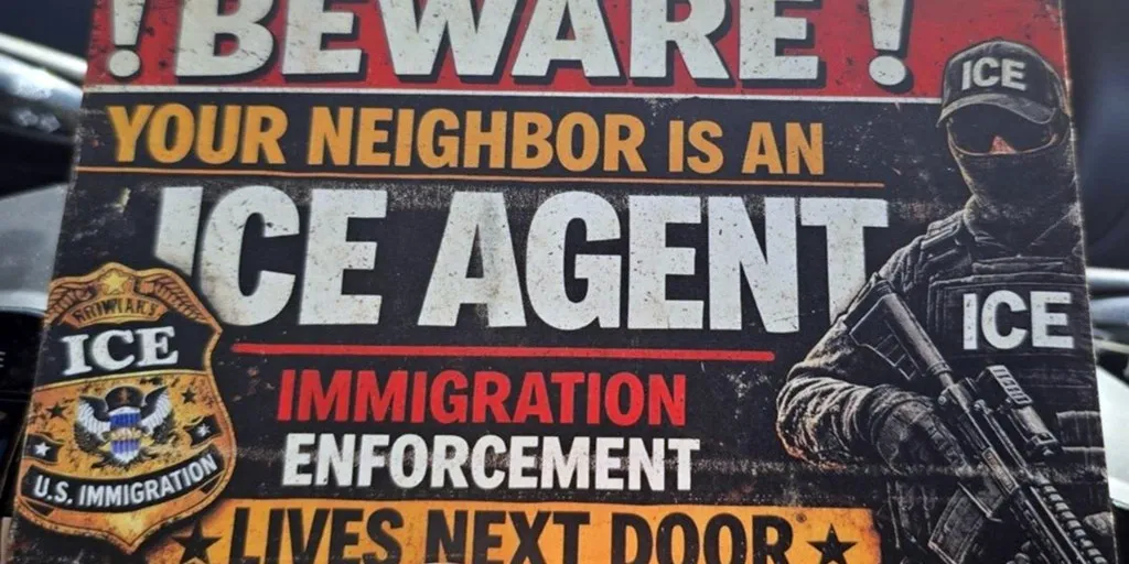 PHOTOS: Anti-ICE agitators doxx agents by sending warning postcards to neighbors