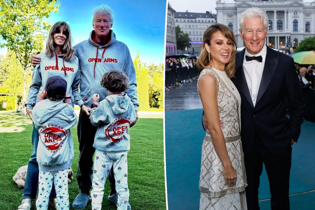 Richard Gere, 75, shares rare picture with his two young sons and...