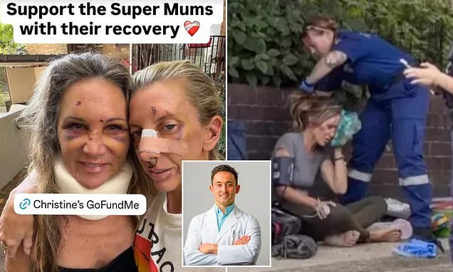 Wounded 'super mums' reunite after celebrity dentist attacked them