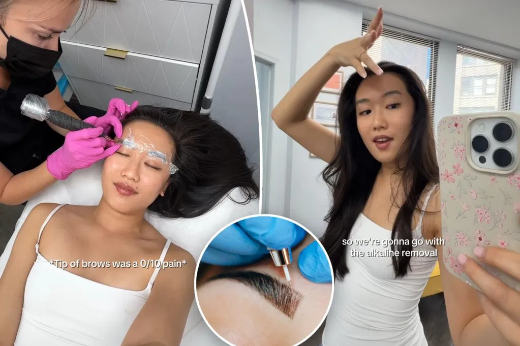 Exclusive | Once-trendy microbladed brows are turning colors and becoming 'set...