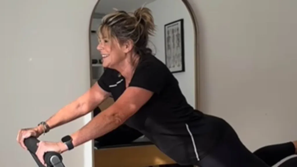 Ruth Langsford, 65, shows off her Pilates skills in black gym gear