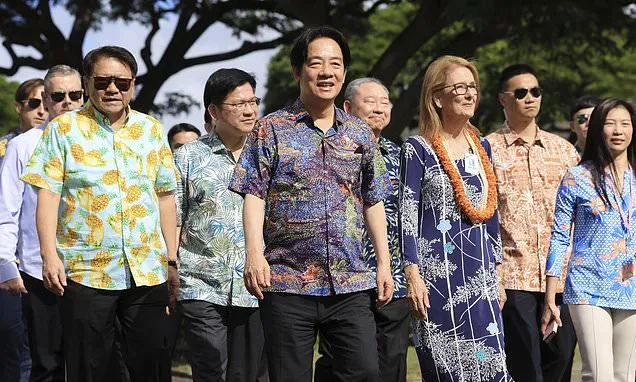Taiwan's president meets Hawaii's governor and members of Congress...