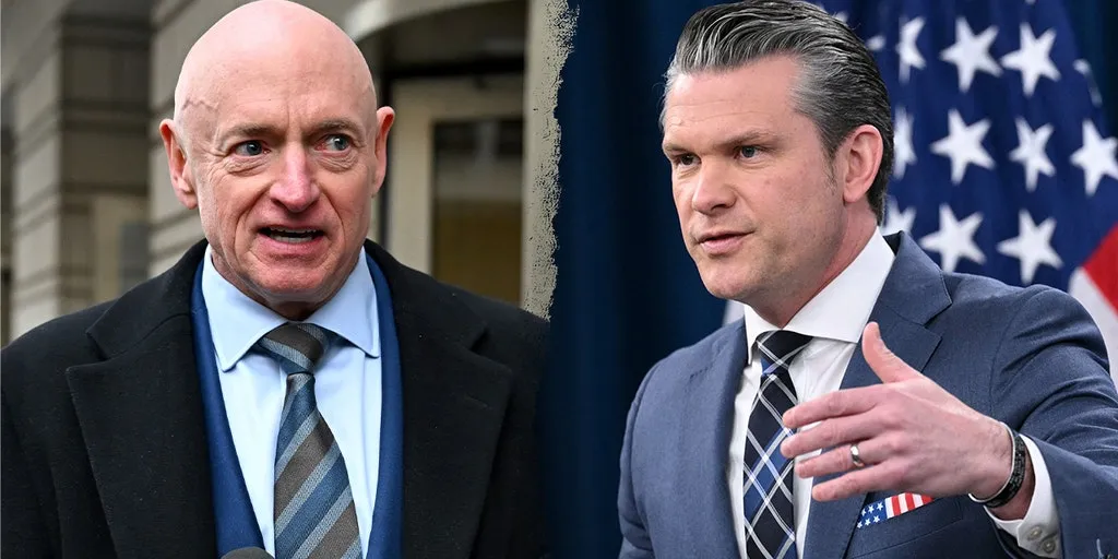 Mark Kelly sides with Hegseth on lifting Army pilots' suspension over Kid Rock flyover