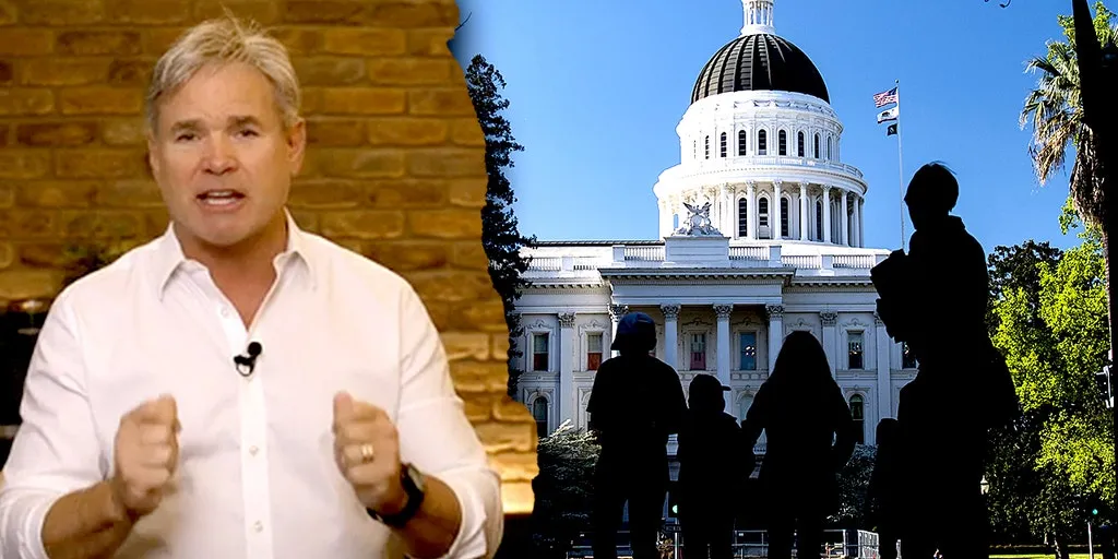 California pastor leads rally at state capitol warning parents to flee state if 'dangerous' bill passes