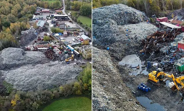 New activity at a huge illegal dump partly owned by King Charles