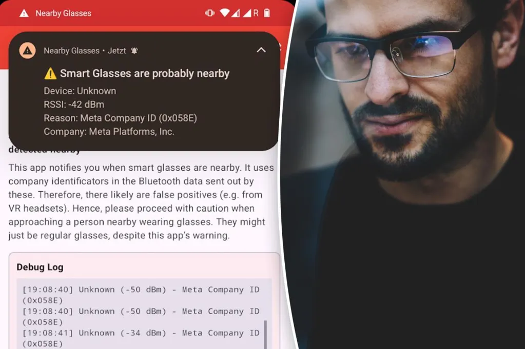 New app alerts users at risk of being filmed with smart glasses