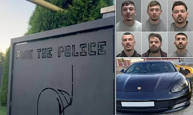 Romanian ATM gang's fortress lair had pool with 'f**k the police' logo