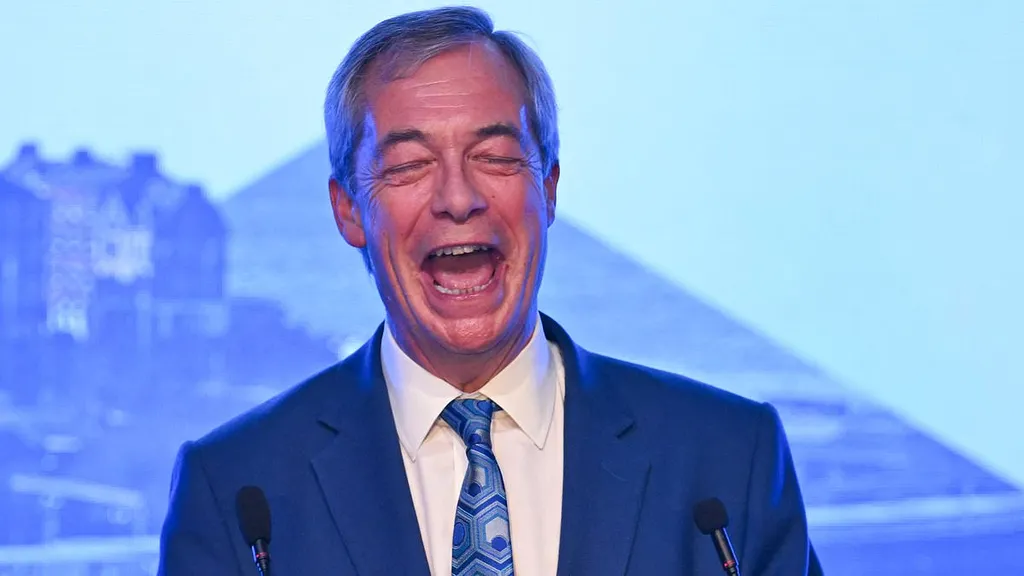 'You need a haircut, mate': Nigel Farage mocks long-locked heckler