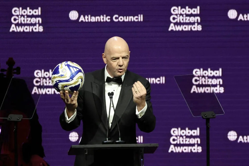 FIFA's Gianni Infantino appeals for world peace, claims conflicts leave him in tears