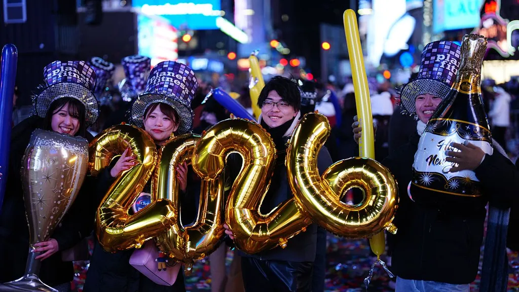 Times Square rings in the New Year with confetti-filled celebration