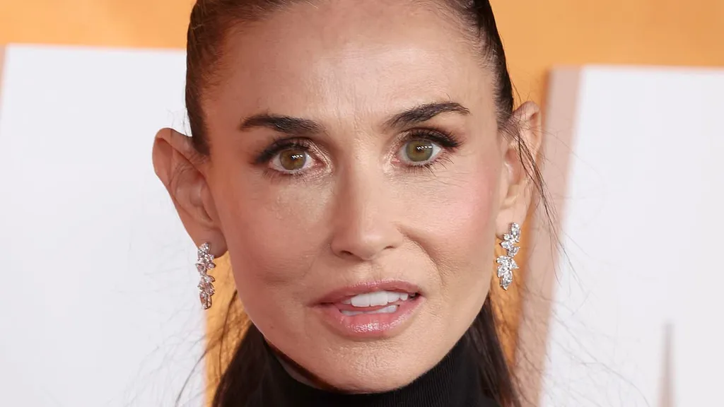 Demi Moore, 63, showcases her taut complexion at Landman screening