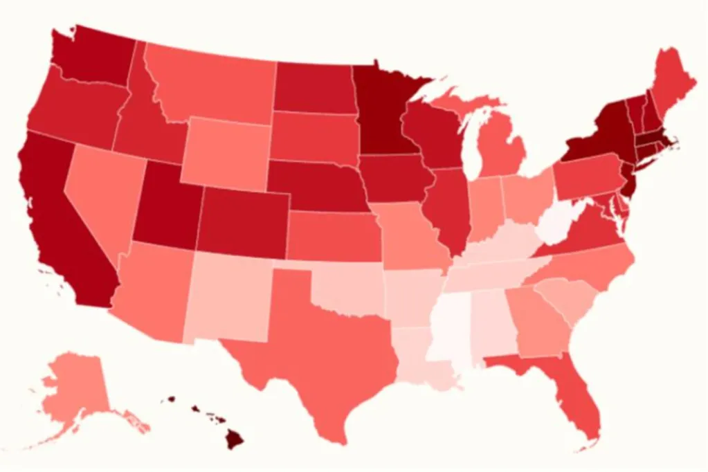 Map Shows States With the Highest and Lowest Life Expectancy %%page%% %%sep%% %%sitename%%