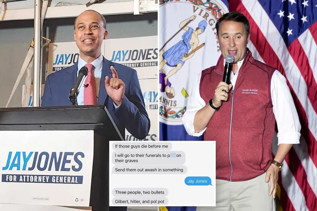 Support for embattled Virginia AG candidate Jay Jones plummets in...