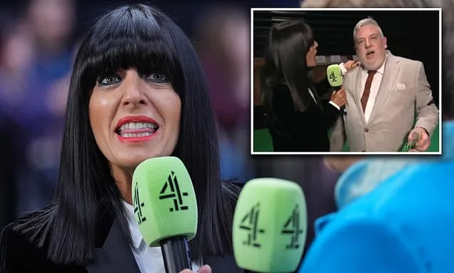 Claudia Winkleman gets hit in the FACE by Crufts winner