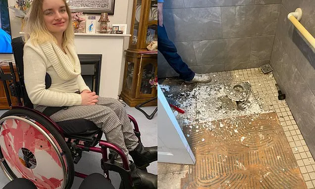 Woman with cerebral palsy forced to wash in sink after builder´s...