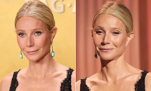 Gwyneth Paltrow suffers a wardrobe malfunction at the Actors Awards
