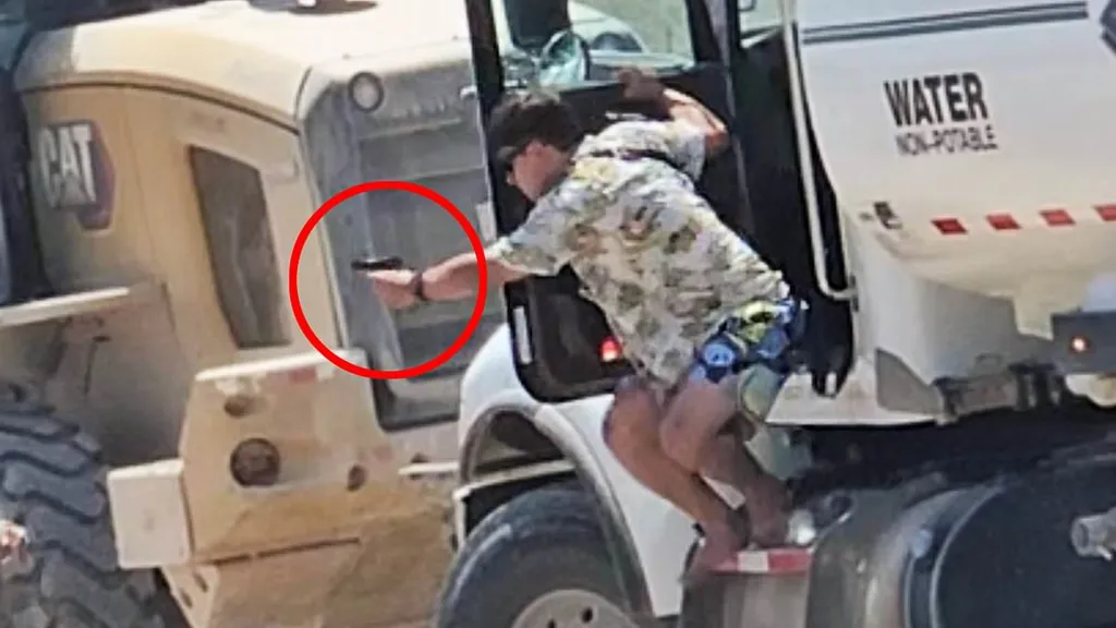 Terrifying moment Target gunman tries to hijack truck after execution
