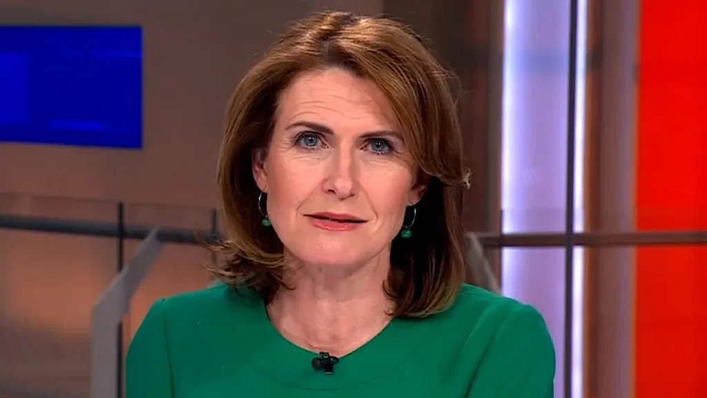 Moment hiccupping Sky News presenter struggles through bulletin