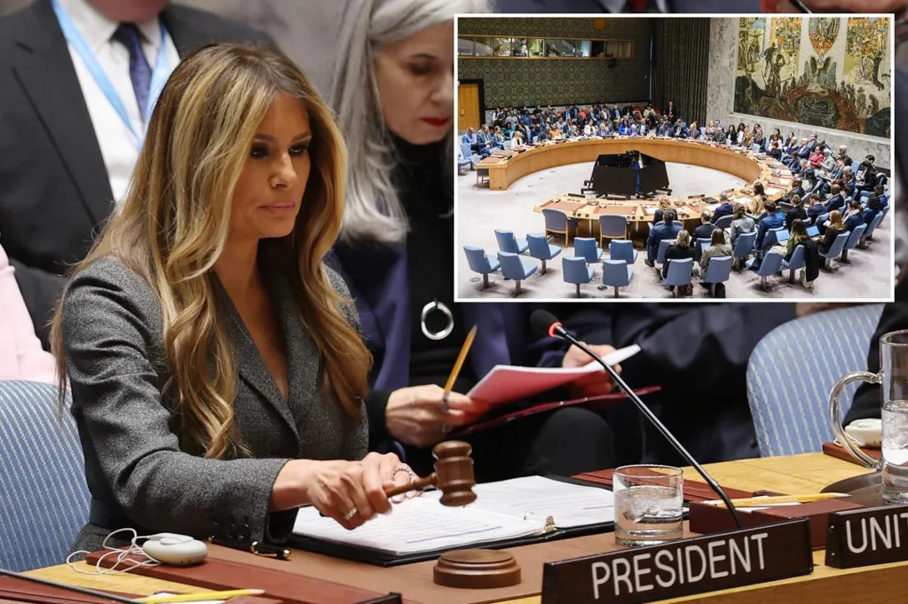 Melania Trump makes history presiding over UN Security Council --...