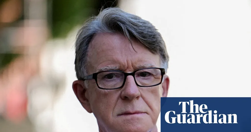 Mandelson's links with US tech firm Palantir must be exposed, campaigners warn
