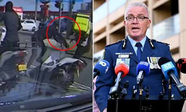 Shocking gang attack on defenceless UberEats driver caught on camera