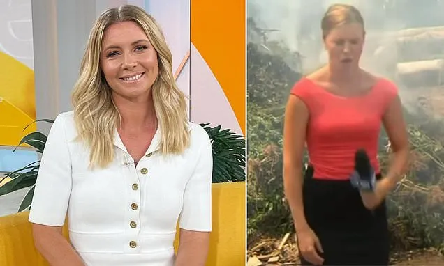 Wild moment junior reporter accidentally inhales cannabis smoke on TV