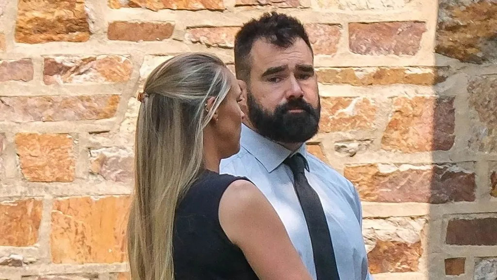 Somber Jason and Kylie Kelce attend funeral of dad Ed's girlfriend