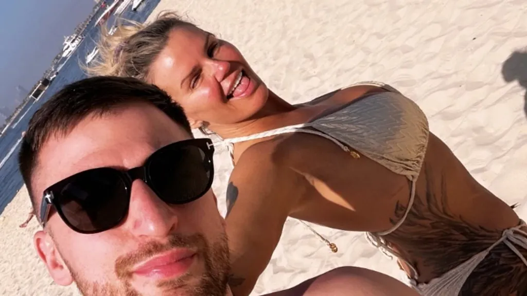 Kerry Katona, 45, shows off her figure in a white bikini