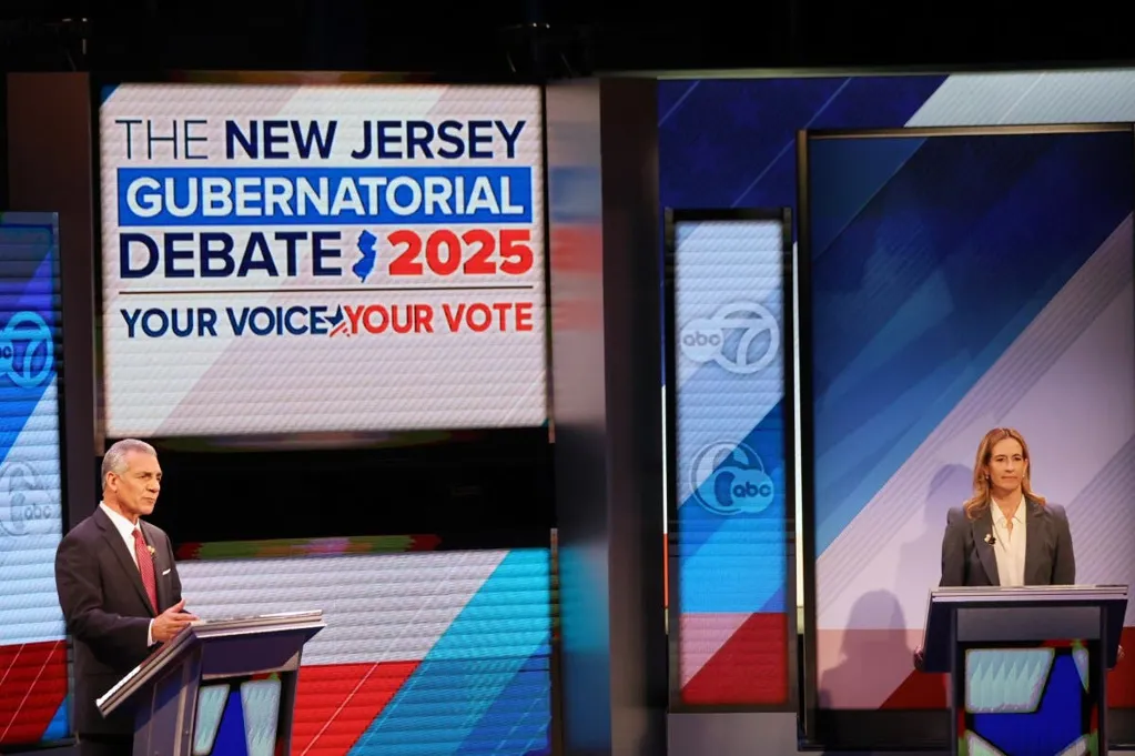 Ciattarelli, Sherrill spar over opioids, Navy graduation in final debate