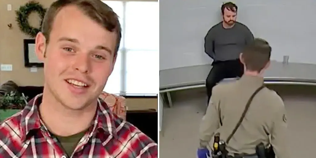 Joseph Duggar searched with hands against wall in booking video after child molestation arrest